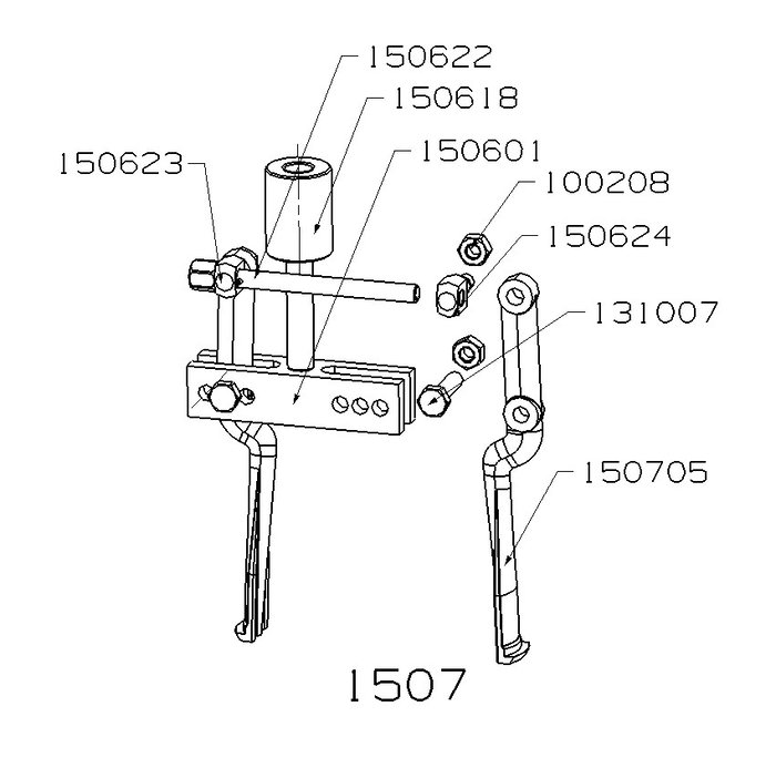 Forza Extracteur pour prise intérieure avec pommeau 140x90